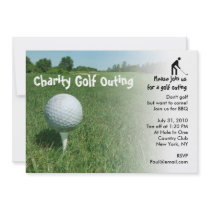 Golf Outing Charity Party Invitation