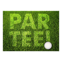 Golf Party Custom Invite