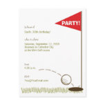 Golf Party Invitations postcards