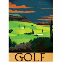 Golf photo sculptures
