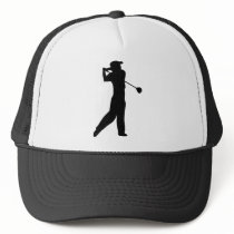 golf player trucker hat