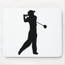 golf player mouse pads