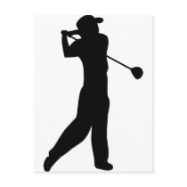 golf player postcards