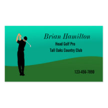 Golf Pro Business Card Templates