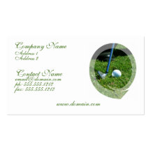 Golf Putt Business Card