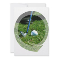 Golf Putt Invitation