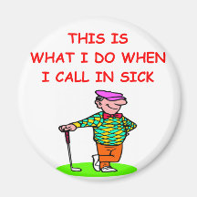 golf refrigerator magnet