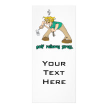 golf relieves stress humour rack cards