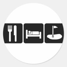 Golf Round Sticker