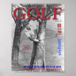 Golf Sports Magazine Cover For Golfers in Red Posters