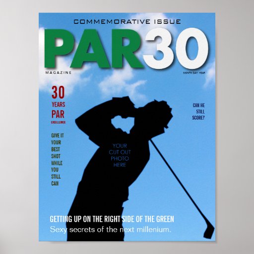 Golf Sports Magazine Cover - Par 30 Poster