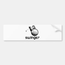 Golf Swinger Bumper Stickers