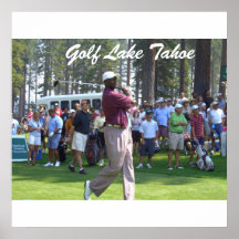 Golf Tahoe Poster "Golfing in Tahoe Collection"