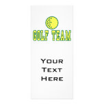 golf team logo design rack cards