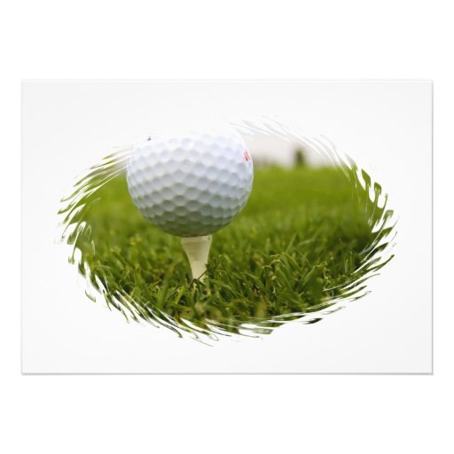 Golf Tee Design Invitation