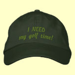 Golf Time! Baseball Hat embroidered hats