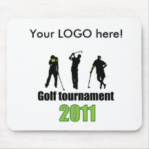 Golf tournament - GREEN Mouse Pads