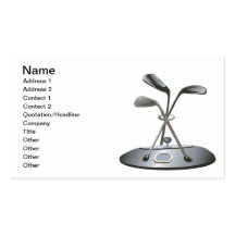 Golf Trophy Business Card