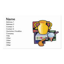 Golf Trophy Business Cards
