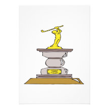 Golf Trophy Personalized Announcements