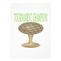 Golf Trophy Personalized Invitation