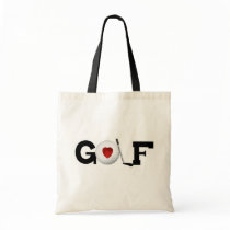 Golf With Golf Ball Tshirts and Gifts Canvas Bags