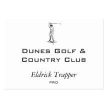 Golfer Business Card