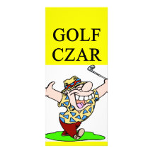 GOLFer czar joke Personalized Rack Card