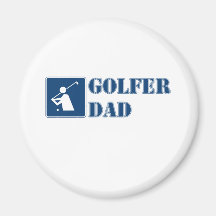 "Golfer Dad" Fridge Magnet