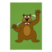 Golfer Gopher Just Go'fer It! Photo Print