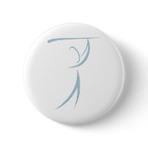 Golfer Icon Pinback Button