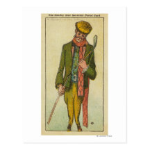Golfer Who Had a Disaster on the Links Postcards