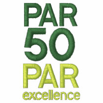 Golfers 50th Birthday Party Shirts Embroidered Polo Shirt