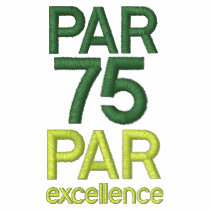 Golfers 75th Birthday Party Shirts Embroidered Polo Shirt