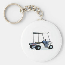 Golfers cart key chains