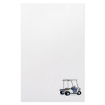 Golfers cart customized stationery