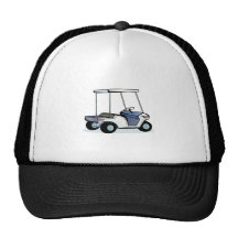 Golfers cart trucker hat