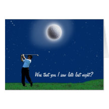 "GOLFING ADDICT" Greeting Card