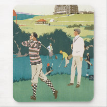 Golfing at the Club Mouse Pads