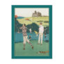 Golfing at the Club Post Card