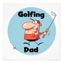 Golfing Dad Tshirts and Gifts Announcement