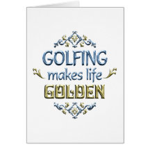 GOLFING is Golden Greeting Cards
