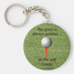 Golfing keychain