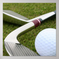 Golfing Poster Print