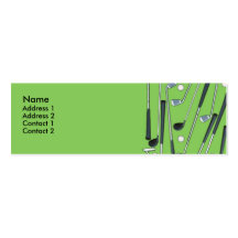 Golfing Profile Card Business Cards