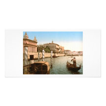 Gondola Near Saint Mark's, Venice, Italy Custom Photo Card