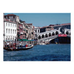 Gondola on the Grand Canal, Rialto Bridge, Venice, Invitations