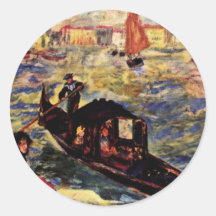 Gondola On The Grand Canal, Venice By Pierre-Augus Sticker