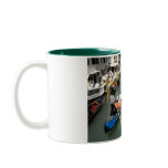 Gondolas and tourists in Venice mugs
