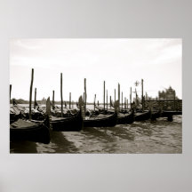 Gondolas at San Marco Print